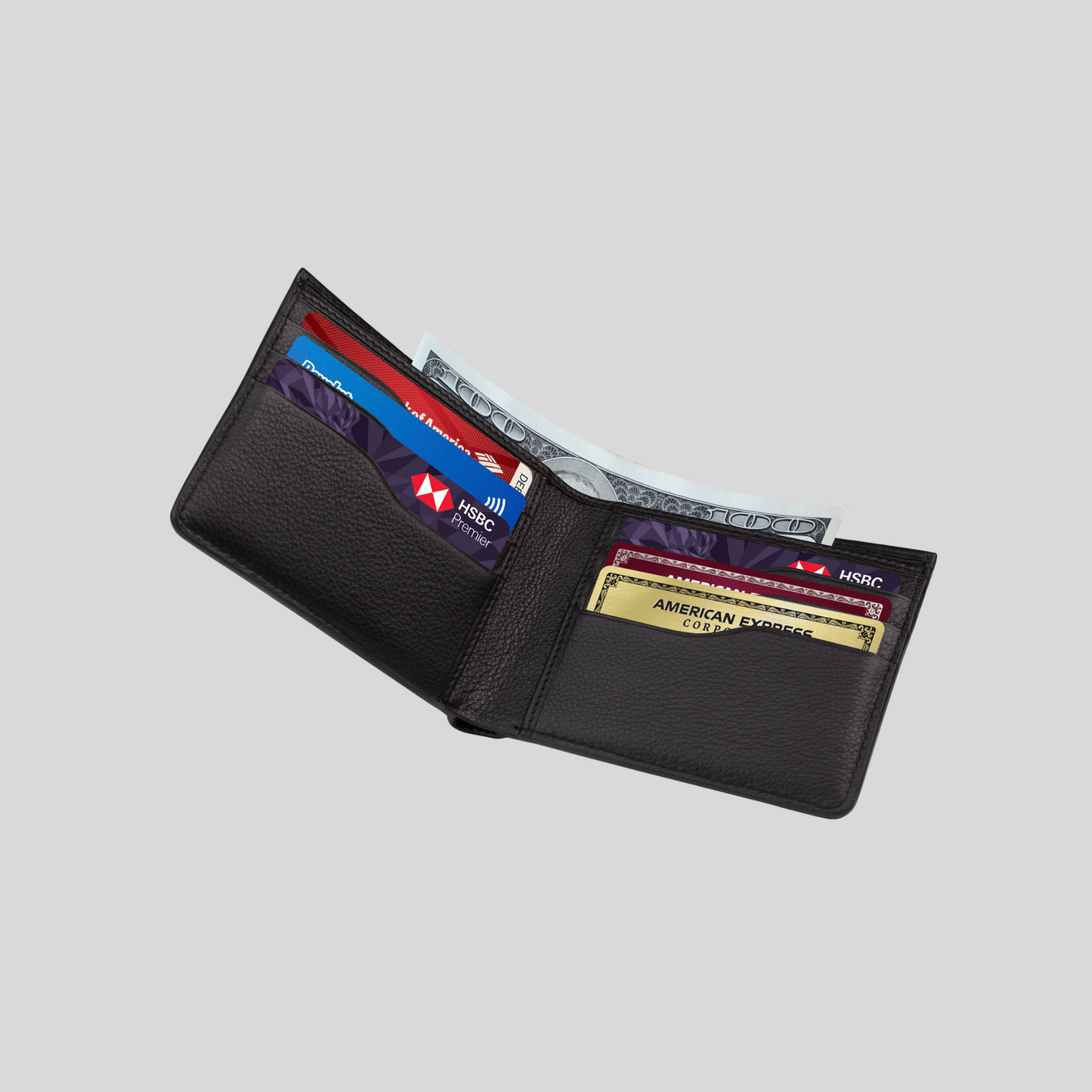 Genuine Leather Bifold  Wallet –Slim & Minimalist