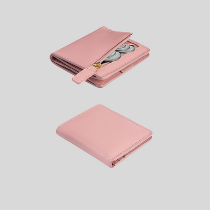 Genuine Leather Women's  Bifold  Wallet –Slim & Minimalist