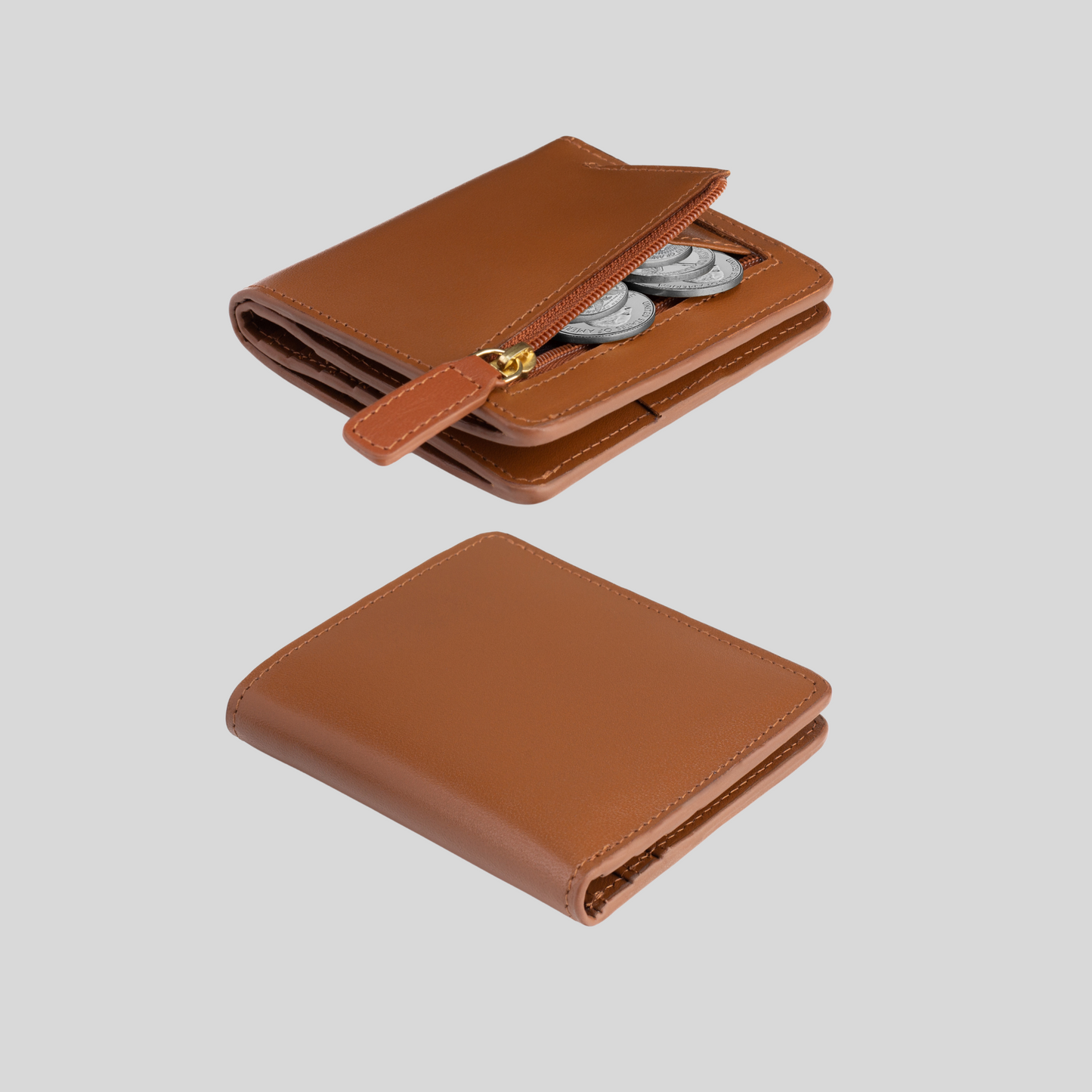 Genuine Leather Women's  Bifold  Wallet –Slim & Minimalist