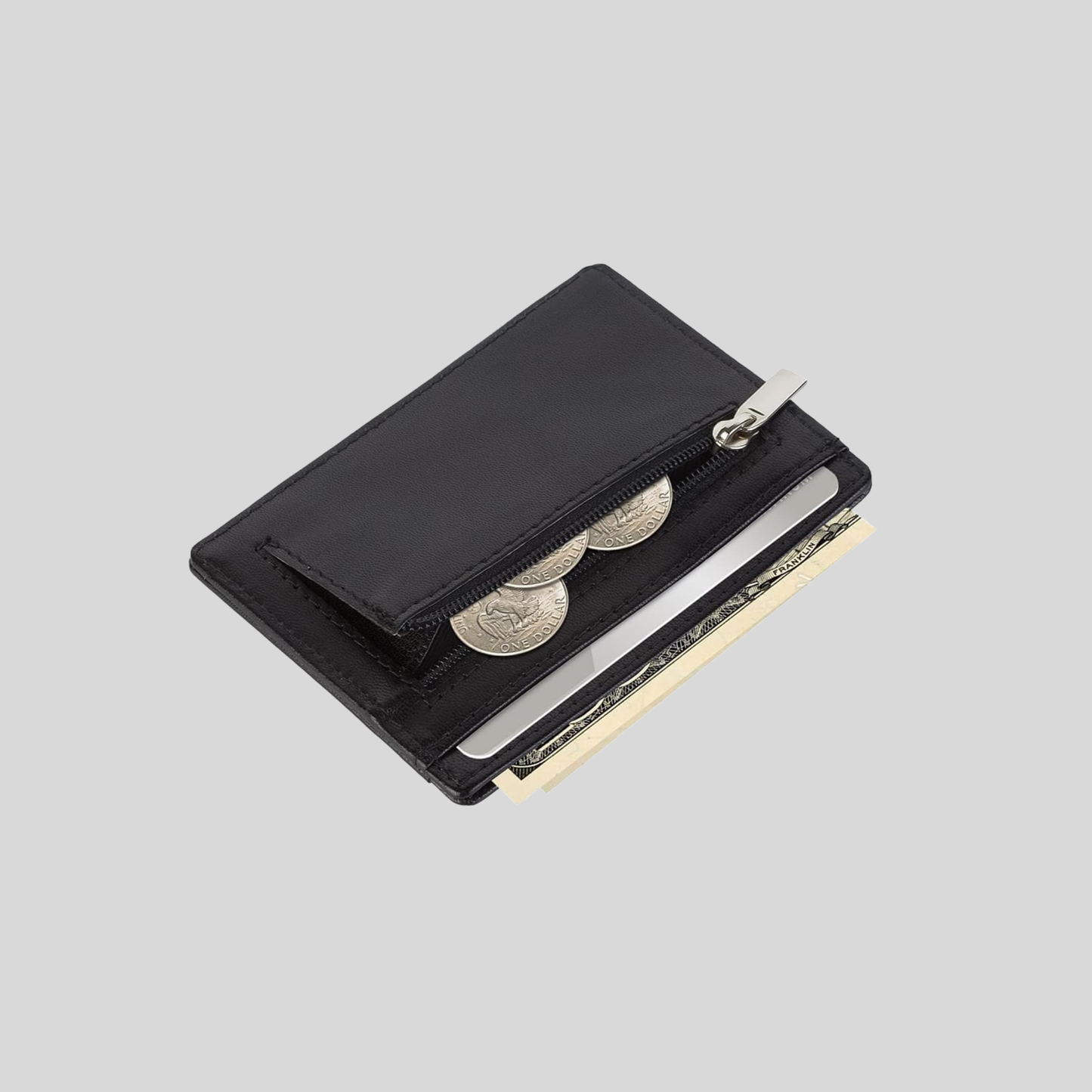 Genuine Leather Credit Cardholder –Minimalist Card Wallet