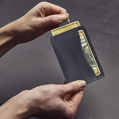 Genuine Leather Minimalist Card Holder -Slim & Stylish