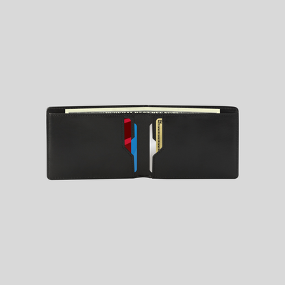 Genuine Leather Slim Minimalist Bifold Wallet