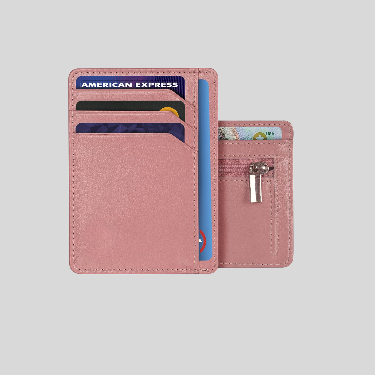 Genuine Leather Credit Cardholder –Minimalist Card Wallet