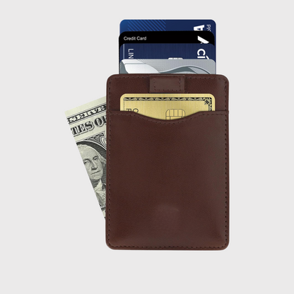 Genuine Leather Minimalist Card Holder -Slim & Stylish