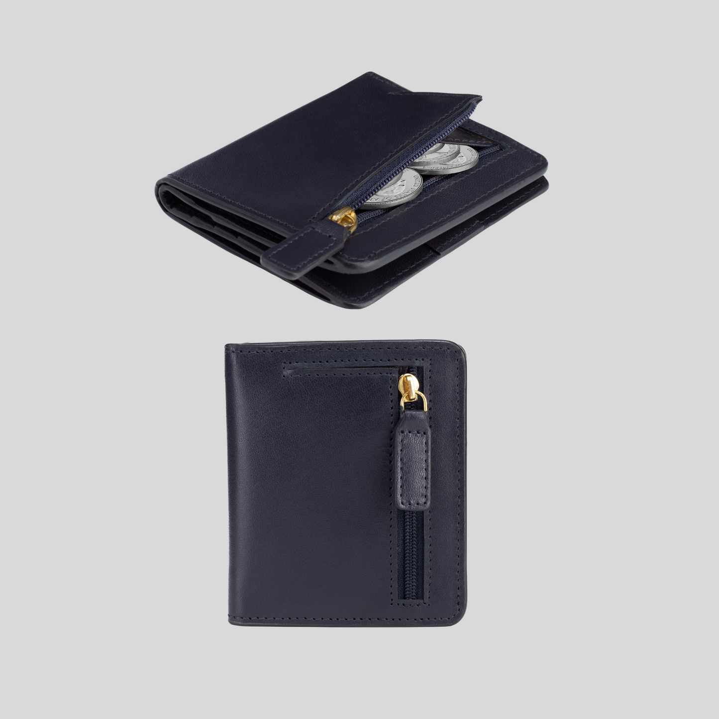Genuine Leather Women's  Bifold  Wallet –Slim & Minimalist