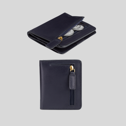 Genuine Leather Women's  Bifold  Wallet –Slim & Minimalist
