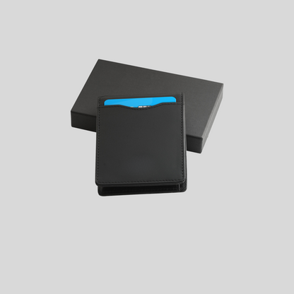 Genuine Leather Slim Minimalist Bifold Wallet