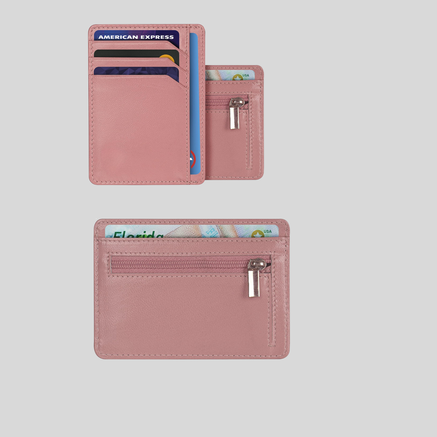 Genuine Leather Credit Cardholder –Minimalist Card Wallet