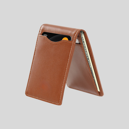 Genuine Leather Slim Minimalist Bifold Wallet