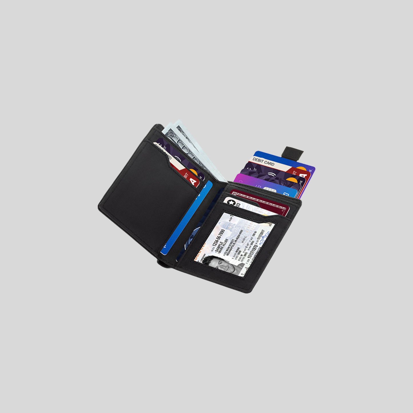Genuine Leather Bifold Wallet –Slim & Minimalist