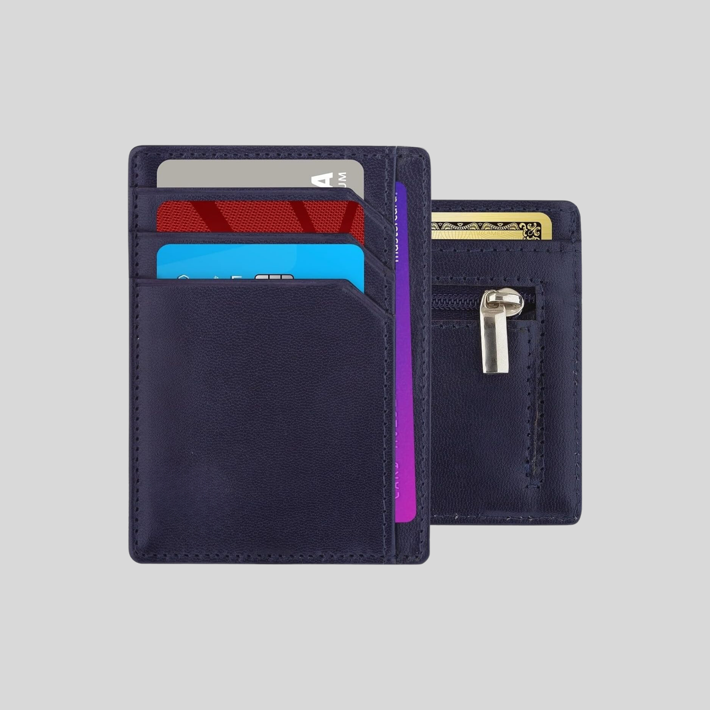 Genuine Leather Credit Cardholder –Minimalist Card Wallet