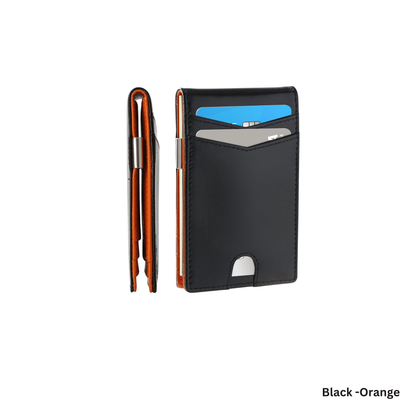 Genuine Leather Clip Wallet –Slim & Minimalist