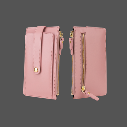 Genuine Leather Wallet for Women–Stylish Purse With Zipper