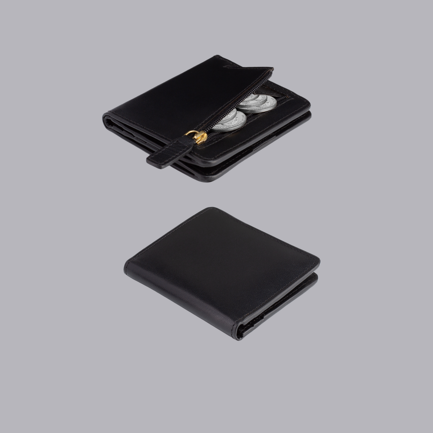 Genuine Leather Women's  Bifold  Wallet –Slim & Minimalist