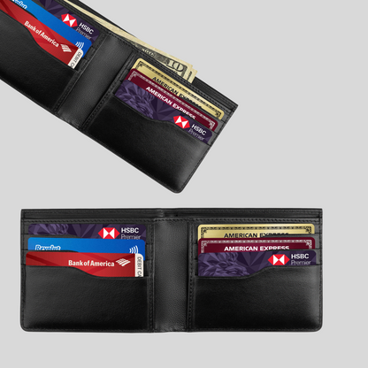Genuine Leather Bifold  Wallet –Slim & Minimalist